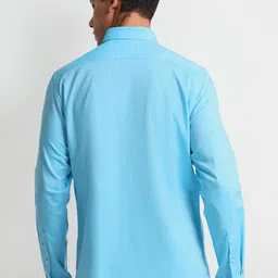 Arrow Slim Fit Dobby Patterned Formal Pure Cotton Shirt image 3