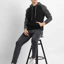 Dennis Lingo Colourblocked Hooded Pullover Sweatshirt image 3