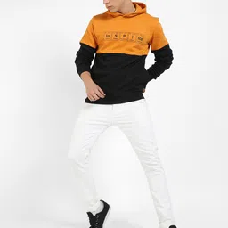 Campus Sutra Typography Printed Cotton Sweatshirt image 3