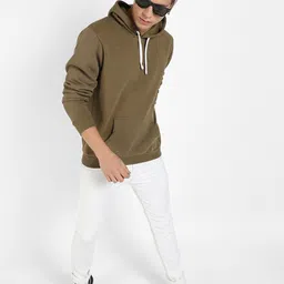 Campus Sutra Hooded Cotton Sweatshirt image 5