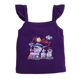 EIO Kids Infant Pack Of 5 Humour And Comic Printed Sleeveless Cotton T-shirt image 5