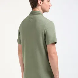 Tommy Hilfiger Men Solid Polo Collar Cotton T-shirt image 2