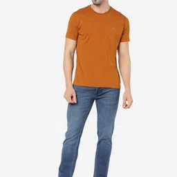 JADE BLUE Pure Cotton Slim Fit T-shirt image 5