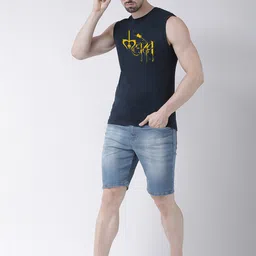 Friskers Pack Of 2 Graphic Printed Pure Cotton Slim Fit T-shirt image 4