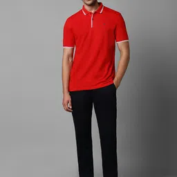 Louis Philippe Sport Polo Collar Slim Fit Cotton T-shirt image 5