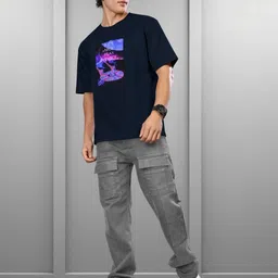BULLMER Men Graphic Printed Oversized T-shirt image 4