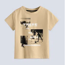 BAESD Boys Pack Of 5 Typography Printed Pure Cotton T-shirt image 5