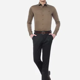 JB STUDIO Men Slim Fit Formal Cotton Shirt image 3