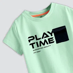 CODEZ Boys Pack Of  2 Printed Cotton Regular Fit T-shirts image 2