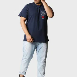 Bewakoof Plus Size Graphic Printed Round Neck Short Sleeves Cotton T-shirt image 5