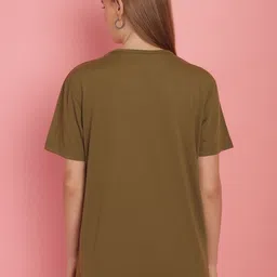 mack jonney VIMAL JONNEY Women Pack Of 2 Typography Printed Drop-Shoulder Sleeves Oversized T-shirts image 2