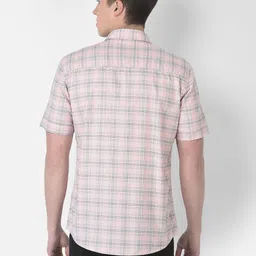 Crimsoune Club Men Slim Fit Tartan Checked Cotton Casual Shirt image 5