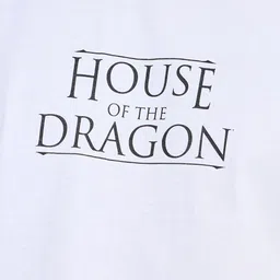 Styli Men House of Dragon Front and Back Graphic Print Compact Jersey Oversized Tee image 5