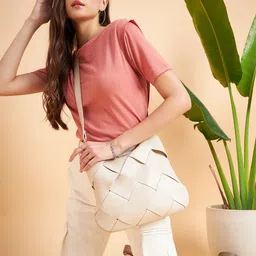 MINT STREET Women Rust Extended Sleeves Pockets T-shirt image 3