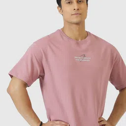 FUAARK Men Moisture Wicking Typography Printed Round Neck Cotton T-shirt image 4