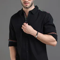 HERE&NOW Slim Fit Cotton Casual Shirt-picture-13