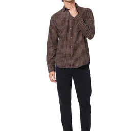 Celio Opaque Checked Cotton Casual Shirt image 3