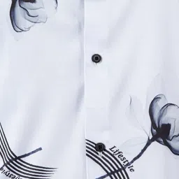 COMBRAIDED Floral Printed Slim Fit Casual Shirt image 4