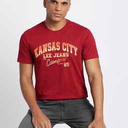 Lee Typography Printed Cotton Slim Fit T-shirt-picture-9