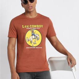 Lee Graphic Printed Short Sleeves Cotton T-shirt-picture-44