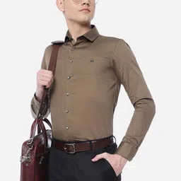 JB STUDIO Men Slim Fit Formal Cotton Shirt image 5