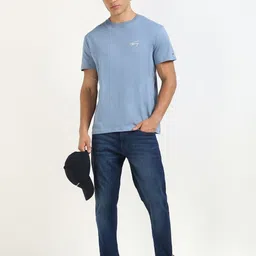 Tommy Hilfiger Men Solid Round Neck Cotton T-shirt image 2