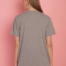 mack jonney VIMAL JONNEY Women Pack Of 2 Typography Printed Drop-Shoulder Sleeves Oversized T-shirts image 3