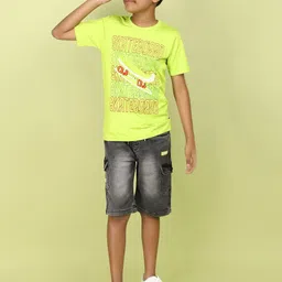 V-Mart Boys Typography Printed Cotton T-shirt image 5