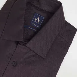 Arrow Spread Collar Self Design Cotton Formal Shirt image 2