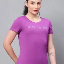 PERFKT-U Typography Printed Round Neck Short Sleeves T-shirt image 5