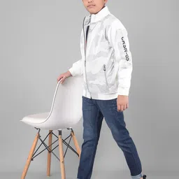 Crimsoune Club Boys Abstract Printed Mock Collar Sweatshirt image 5
