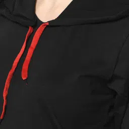 mack jonney VIMAL JONNEY Women Pack Of 2 Black & Grey Hooded T-shirts image 3