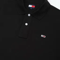Tommy Hilfiger Men Solid Polo Collar Cotton T-shirt image 2