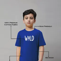 Friskers Boys Typography Printed Pure Cotton T-shirt image 3