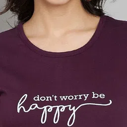 Trend Level Women Typography 2 Printed Applique T-shirt image 5