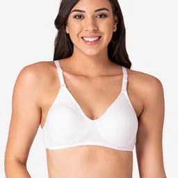 KOMLI Pack Of 3 Pink & Beige T-shirt Full Coverage Bra-K-990-3PC-DPK-SK-WH image 3