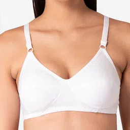 KOMLI White Set Of 2 Solid Full Coverage T-shirt Bras image 4