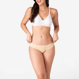 KOMLI Pack Of 3 Pink & Beige T-shirt Full Coverage Bra-K-990-3PC-DPK-SK-WH image 4