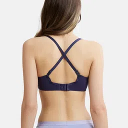 Jockey Wirefree Padded Cotton Medium Coverage Multiway Styling Tshirt Bra-FE23 image 3