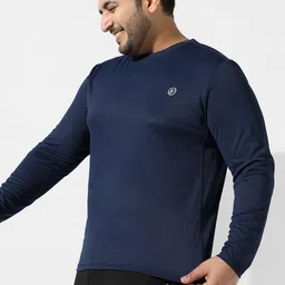 Instafab Plus Size Long Sleeves Flex Activewear T-shirt image 1