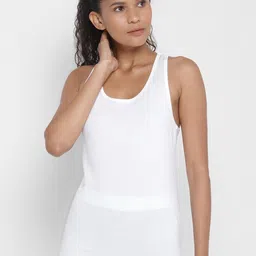 appulse Women White Cotton Tank Top image 1