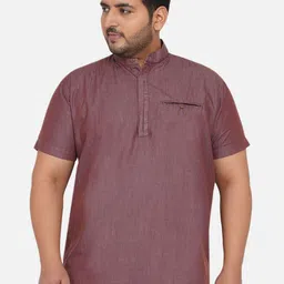 John Pride Plus Size Men Maroon Casual Shirt-picture-30