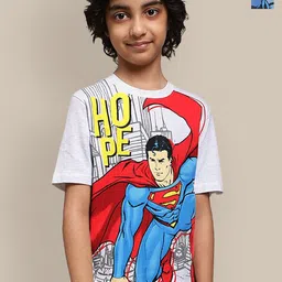 Kids Ville Pack Of 2 Dc Comics Printed Pure Cotton T-Shirts-picture-56