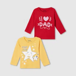 max Girls Pack Of 2 Pure Cotton T-shirts image 1