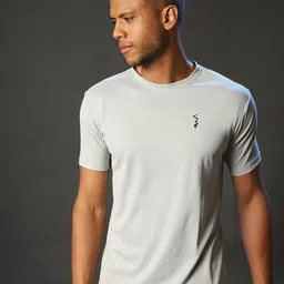 Campus Sutra Grey Dry-Fit Training T-shirt-image-25