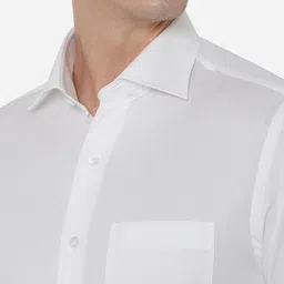 METAL Men White Slim Fit Formal Shirt image 2