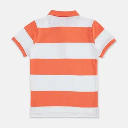 Pantaloons Junior Boys Striped Polo Collar Cotton T-shirt image 2
