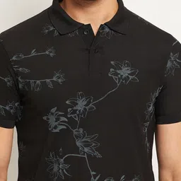 OGEN Men Floral Printed Polo Collar T-shirt image 2