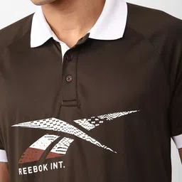 Reebok Men Printed Polo Collar T-shirt image 3