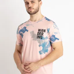 Status Quo Tie and Dye Printed Round Neck Regular T-shirt image 3